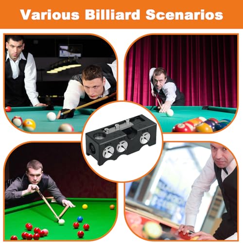 11-in-1 Snooker Queue-Spitzen Former und Snooker Queue-Spitze Reparatur-Set, Multifunktions-Tool für präzise Queue-Spitzen Wartung und Reparatur in Schwarz, Kompakt 8x3x3cm aus Kunststoff und Metall