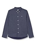 Avec logo GANT Poplin Micro Print BD Shirt Chemise, Bleu, 176 Mixte Enfant