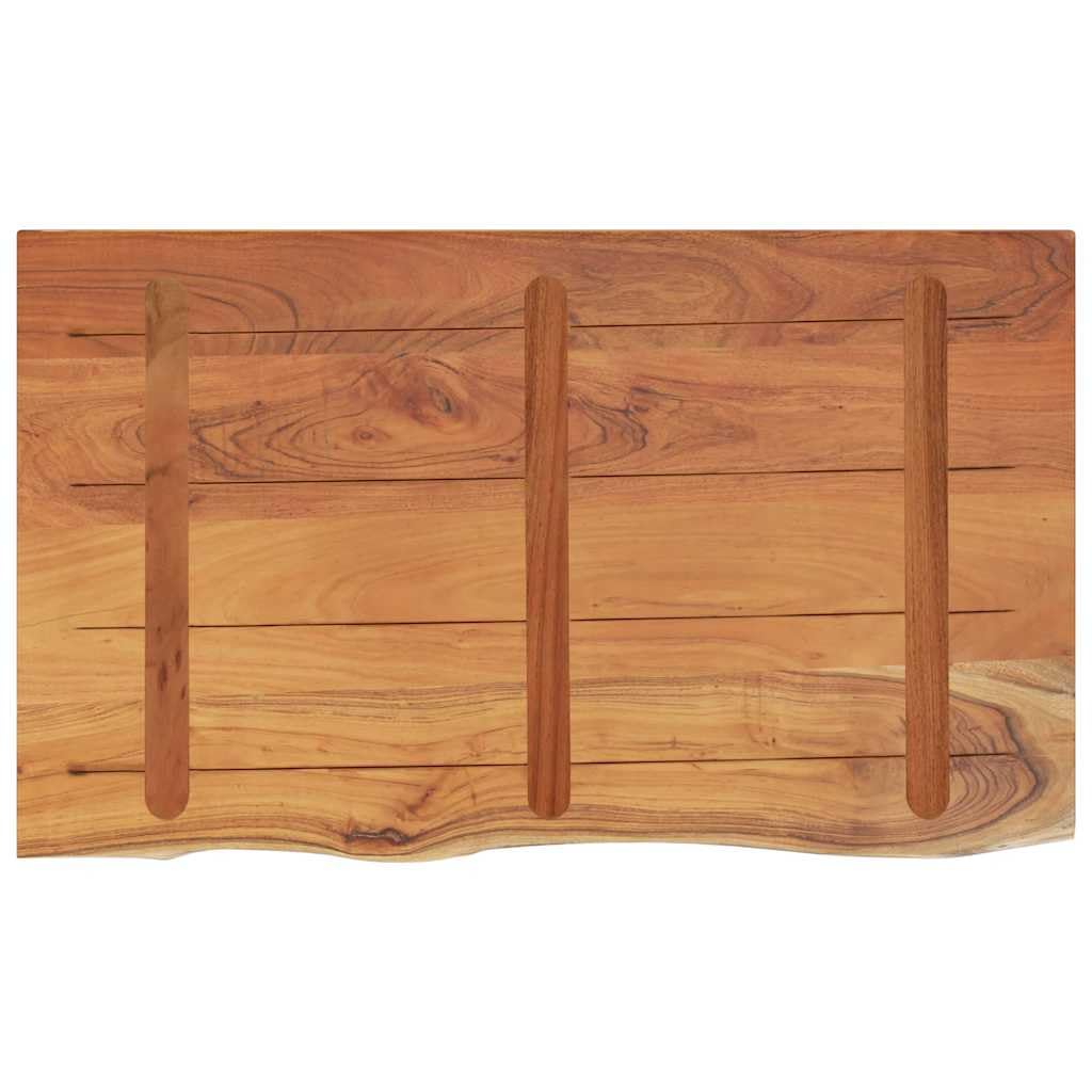 vidaXL Encimera de baño Rectangular Madera Maciza Acacia 90x60x2,5 cm