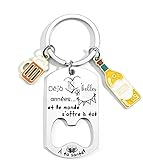 YZLPLP Portachiavi per 18 compleanno, 18 anni, regalo apribottiglie personalizzato, portac...