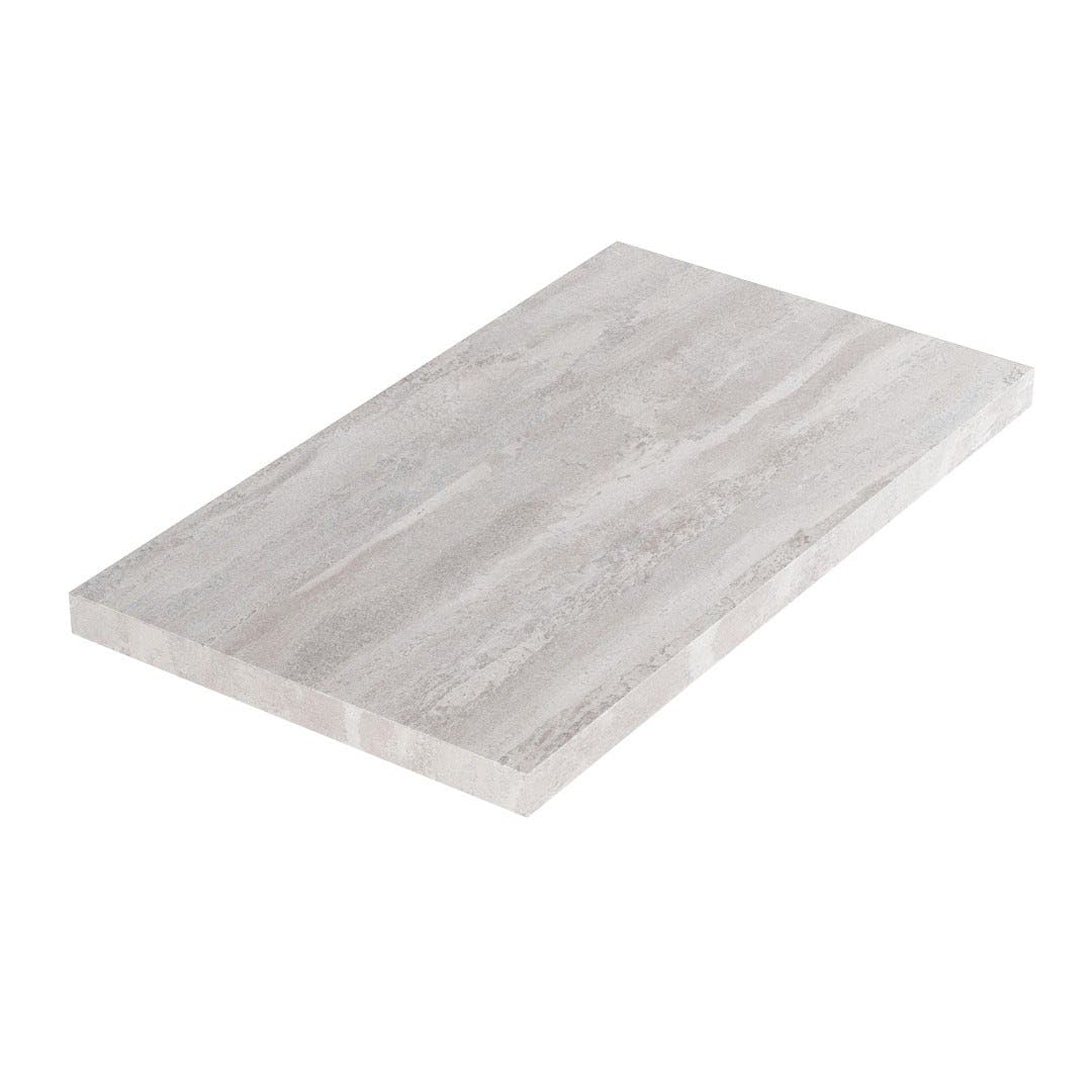 Kiamami Valentina - Mensola per lavabo bagno d'arredo 80cm effetto cemento