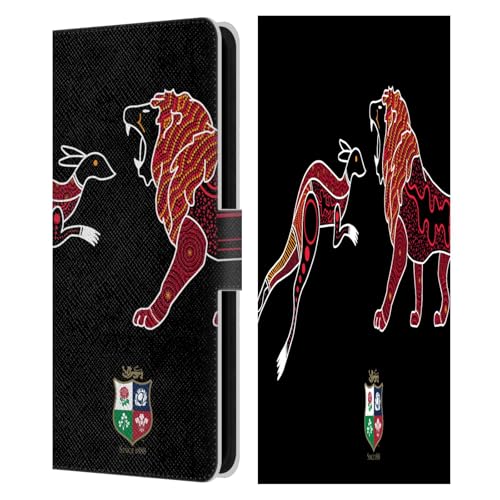 Étui portefeuille Galaxy S23 FE 5G British and Irish Lions en cuir Head Case Designs