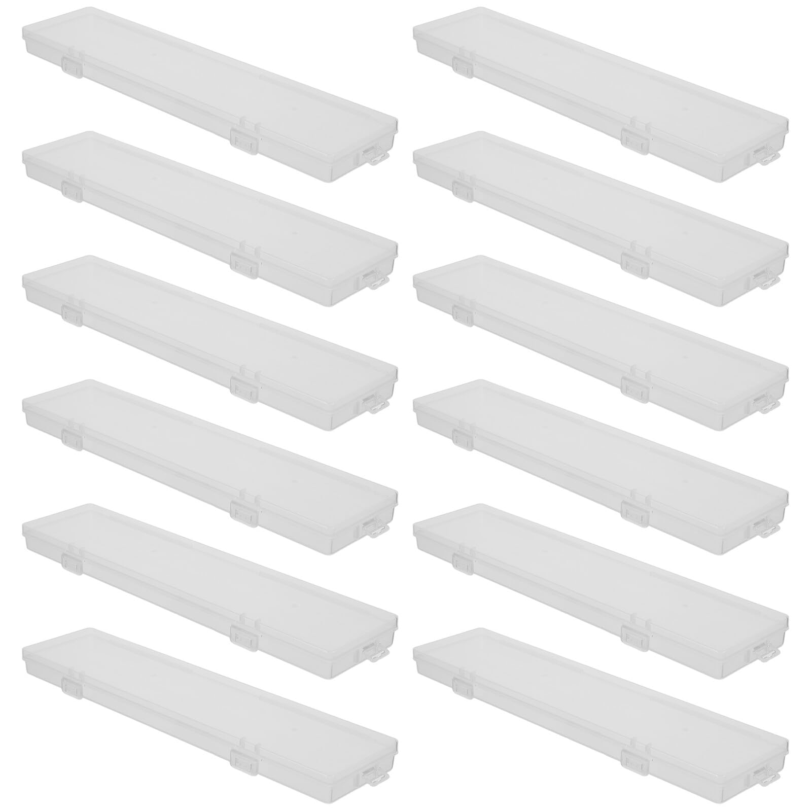 GARVALON Scatola Portaoggetti per Bacchette in Plastico 12 Pezzi | Custodia per Stoviglie Portatile, Uso per Pasti in Ufficio E'aperto, Lavabile e Riutilizzabile