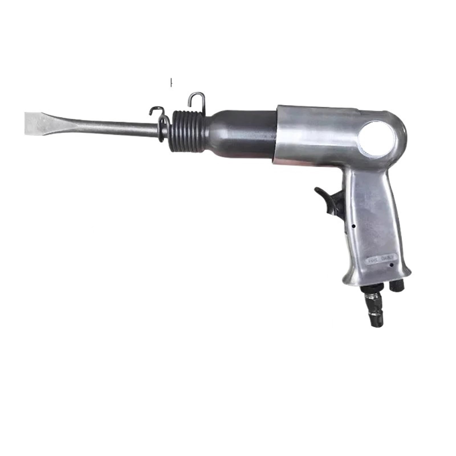 Ewsdsfs Silver Pneumatic Shovel Impact Gun Multi-Function Air Hammer Vibration Tap Chiseling Rust Remover Welding Slag Wind Knife(Silver)