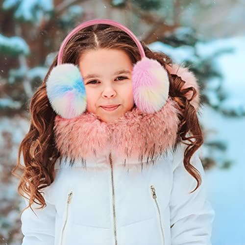 Paraorecchie Invernali Per Bambine PHOGARY - Peluche Con Finta Pelliccia, Regolabile E Colorato - Foto 13