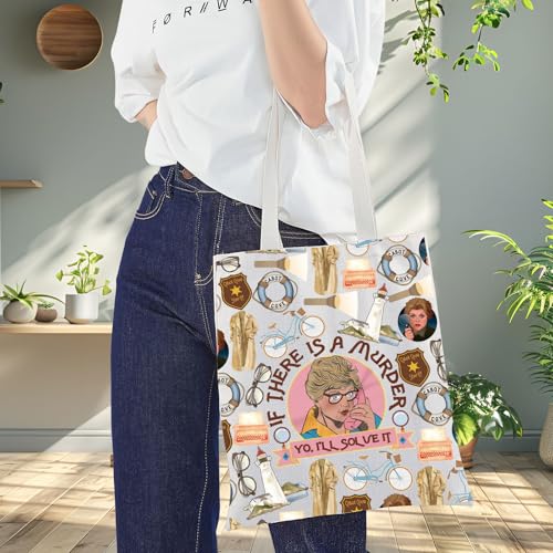 Bolso tipo tote Murder para fans de Jessica Fletcher, merchandising de Cabot Cove miniatura 5