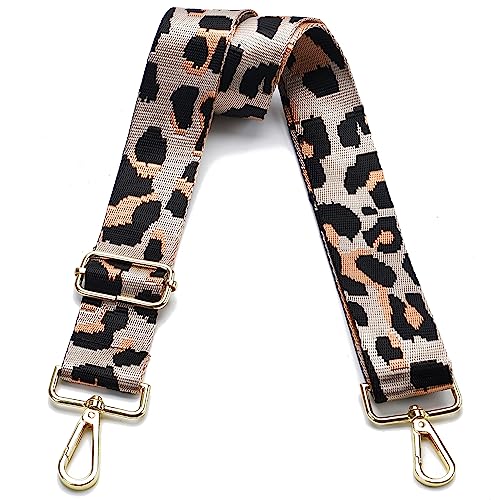 Image of Purse Strap Gold Hardware Replacement Crossbody Bag Strap, Wide Adjustable Shoulder Strap