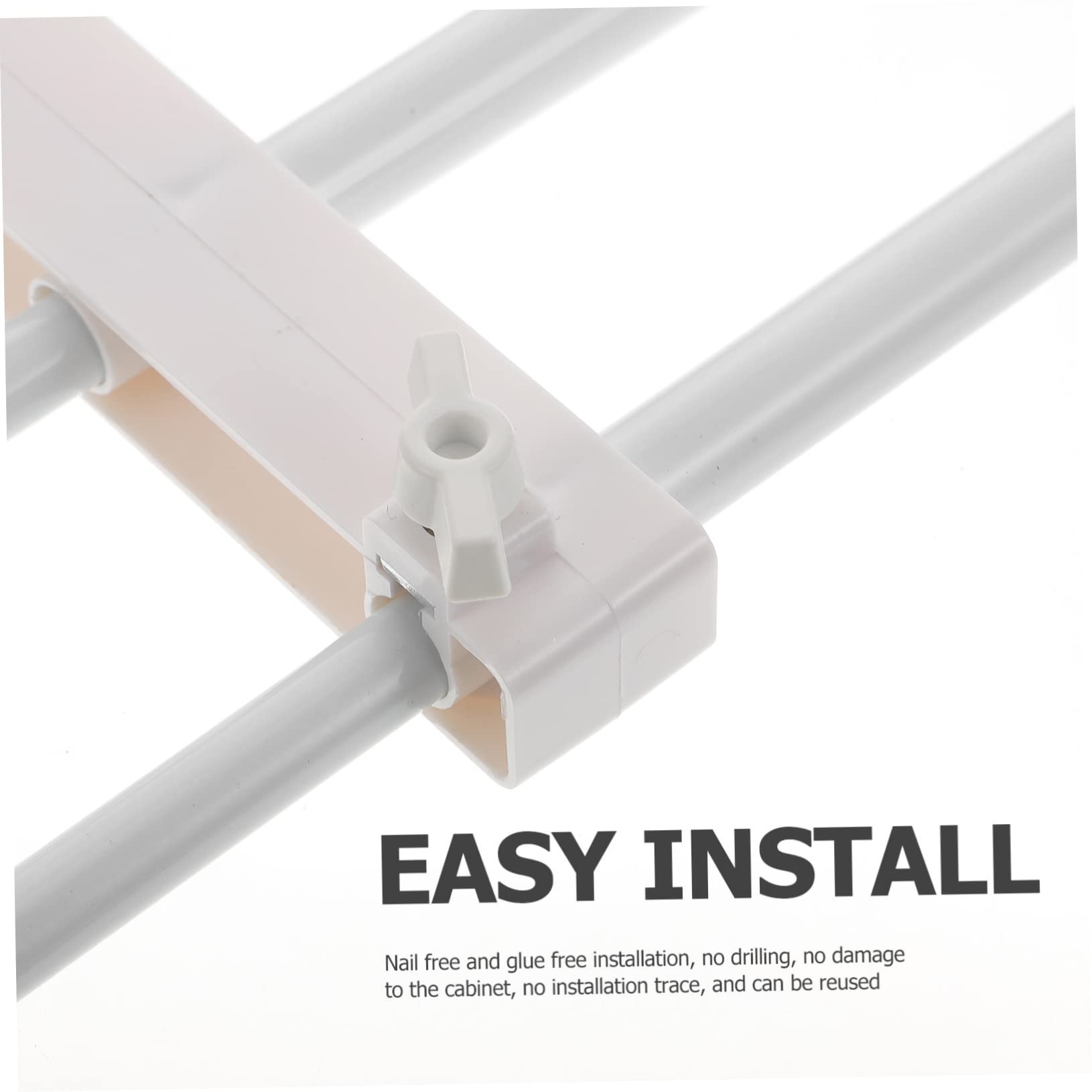 Cabilock 1Pc Versatile Storage Shelf Closet Partition Organizer for Wardrobe Clothing Rack Space Saving Fits for Closet and Home