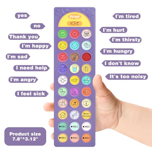 Image of AAC Device for Autism, Joyreal Non Verbal Communication Tools for Speech Therapy & Stroke Rehab. Autism Talking Aids with 6 Programmable Buttons & Adjustable Volume, Autism Toys for Kids and Adults