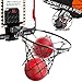 TEMI Basketball Hoop Indoor, LED Light Mini Basketball Hoop with 4 Balls & Electronic Scoreboard, Over The Door Basketball Hoop, Basketball Gifts for 5 6 7 8 9 10 11 12 Year Old Boys Girls Kids Teen