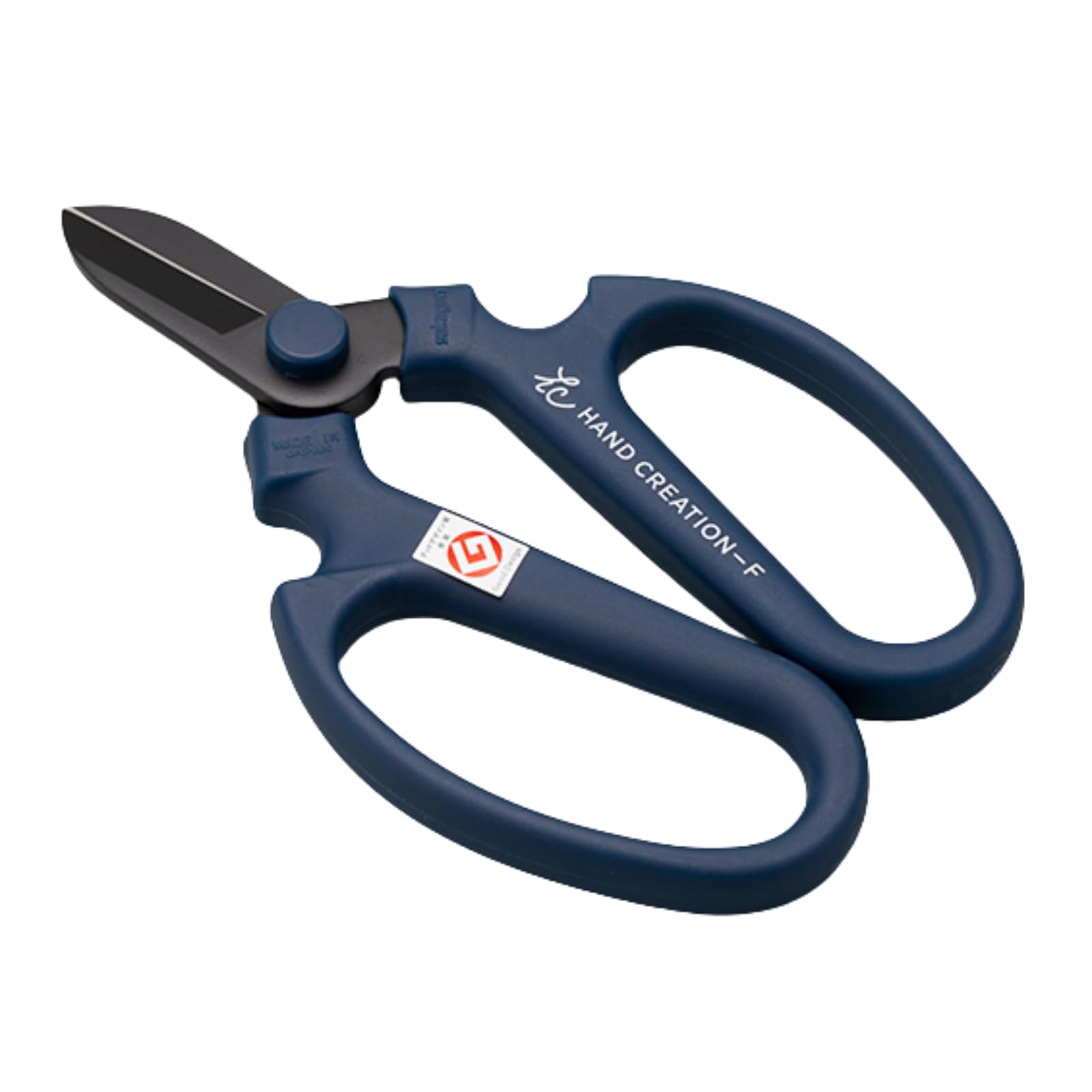 Japanese Floral Scissors Black Blade – SAKAGEN Hand Creation, Premium Fluorine-Coated Anti-Wear Shears, Made in Japan, Flower Shears for Floral Design, Ikebana & Gardening, F-170 (Blue)