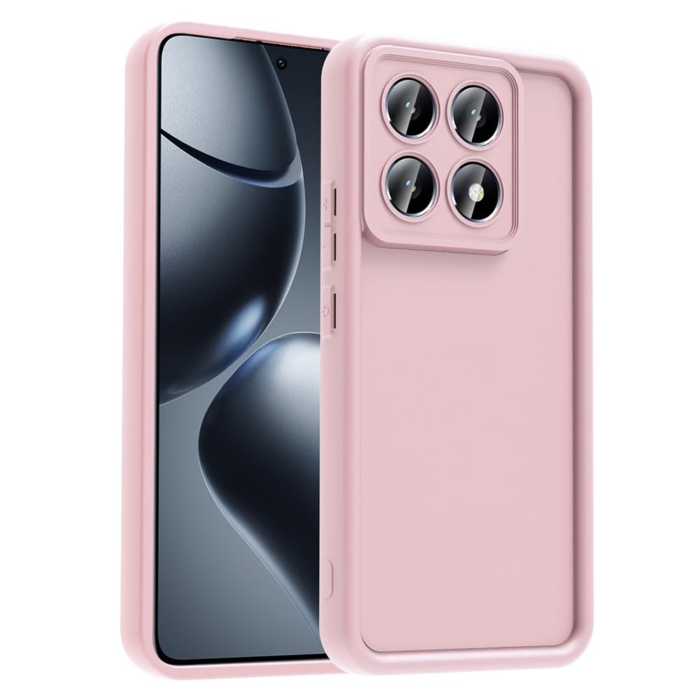 Zore Xiaomi ile uyumlu 14T Pro Kılıf Kamera Korumalı Zore Ananas Kapak Pembe