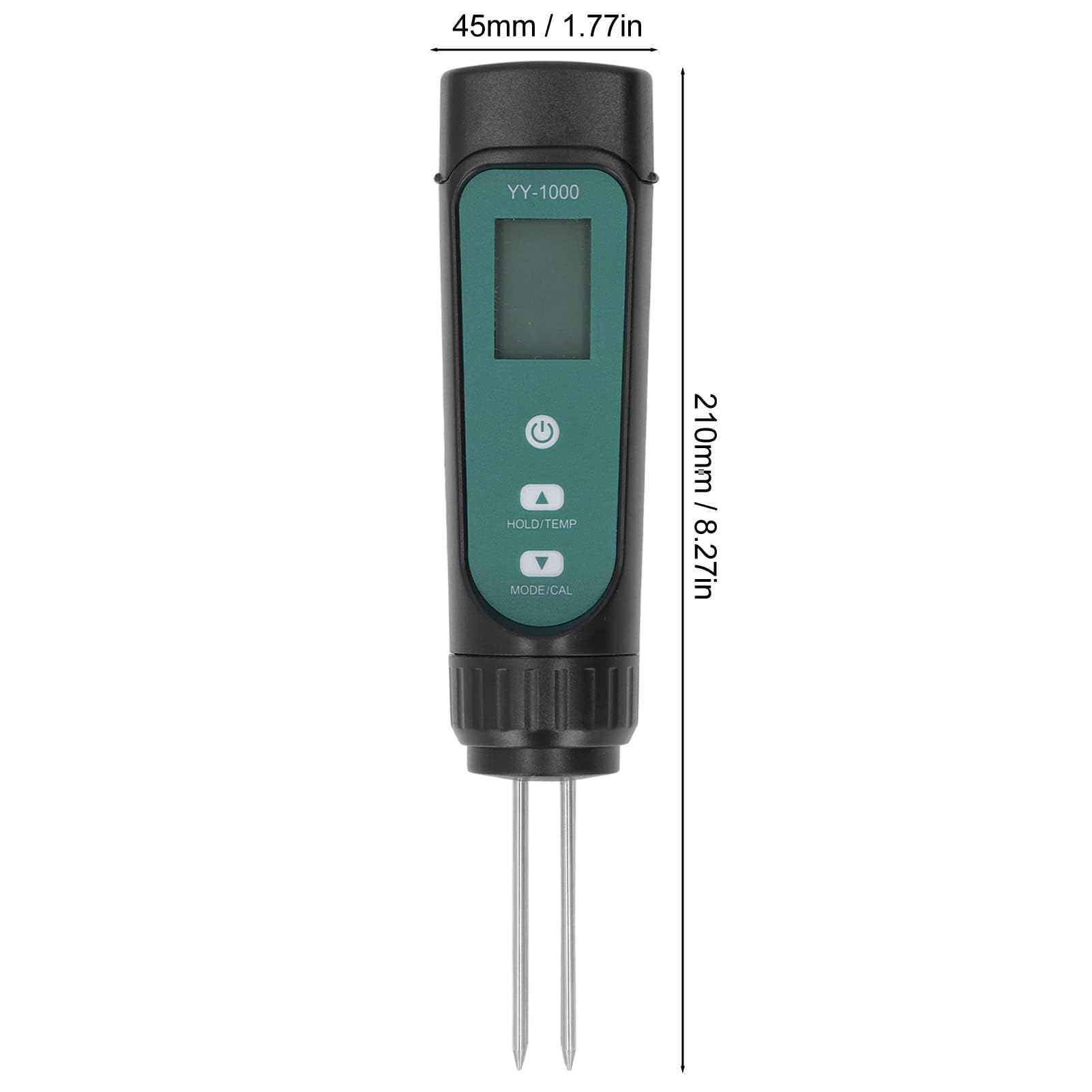 Probador Digital de Suelo 3 en 1 EC Medidor de Temperatura Y Humedad Medidor de PH del Suelo Higrómetro de Suelo Monitor de Humedad Medidor de Prueba de Suelo