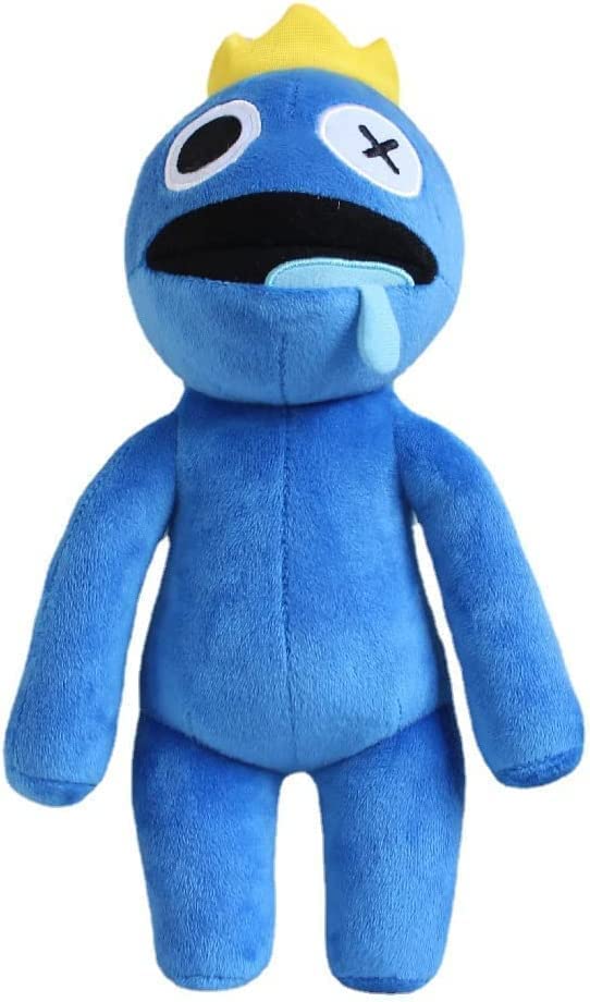 Image of Rainbow Friends Blue Plush Toys, Rainbow Friends Stuffed Animals, Cute Rainbow Friends Plushies Gifts for Kids Halloween Christmas Game Fans