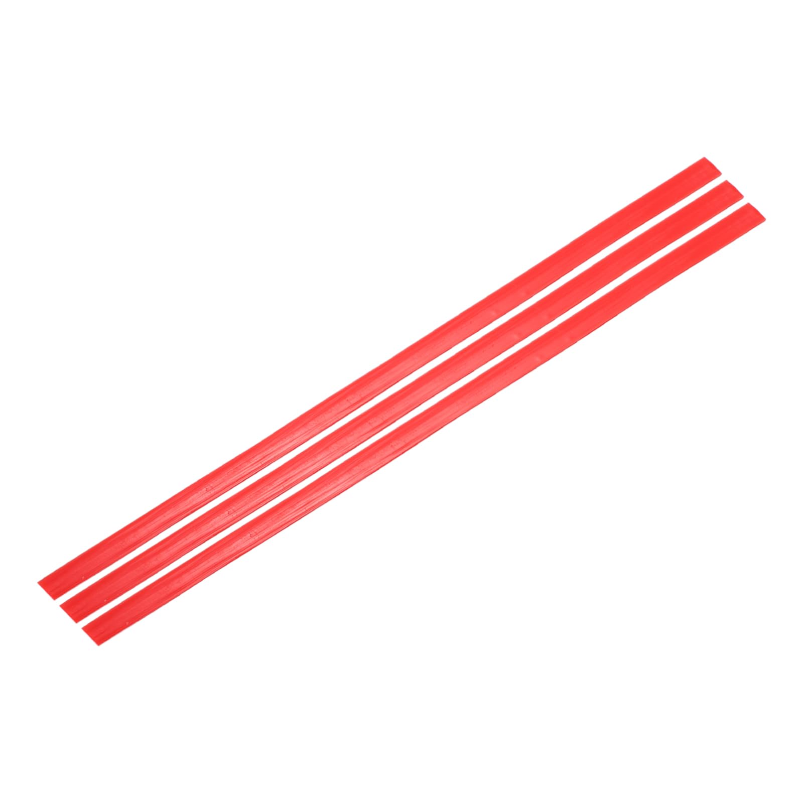 sourcing map 3 Pcs Red Plastic Welding Rods 9.5mm x 1000mm HDPE Flat Ribbon Plastic Welding Strip for Repairing Water Tanks Forklift Pallets Trash Cans Transfer Troughs(0.4inch x 40inch)