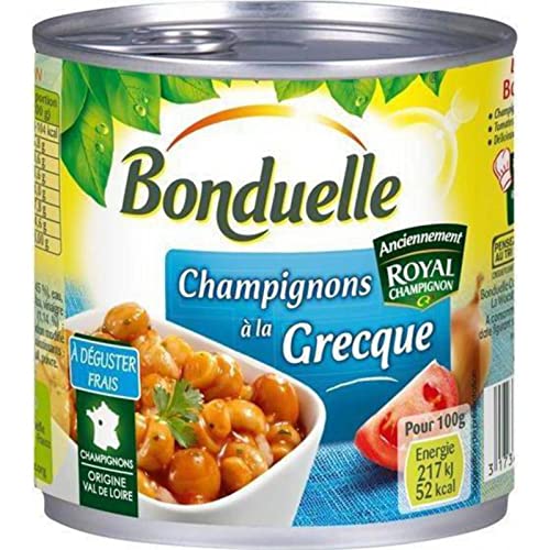 Bonduelle Champignons De Paris à la Grecque 400g (lot de 5)