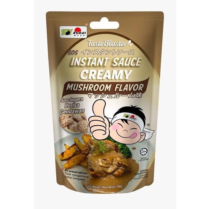 Soy Asahi TasteBlaster Instant Sauce Creamy Mushroom Flavor, 100g