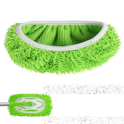 Almohadilla reutilizable para fregona – Almohadillas reutilizables para fregona, paños de repuesto, ajuste apretado, lavable, suministros de limpieza para azulejos, suelos de madera dura, dormitorio