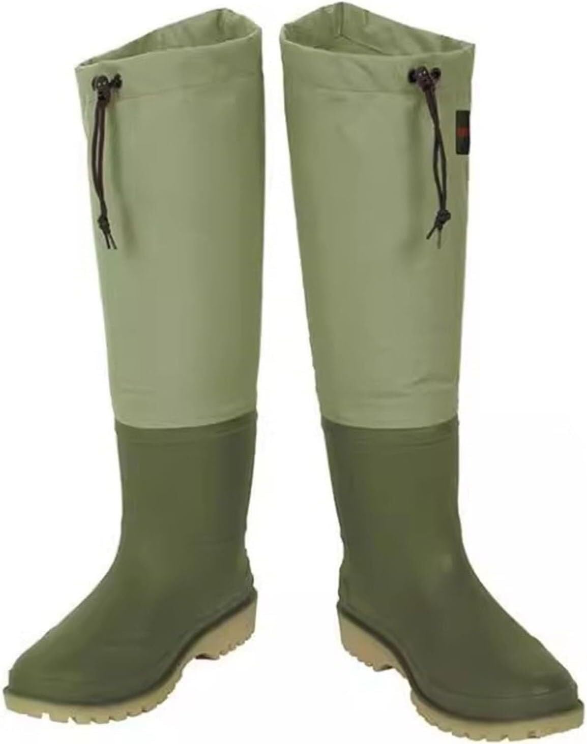 KIJyfgTR Fly Fishing Hip Waders, Waterproof Lightweight Wading Hip Boots(Green,11)