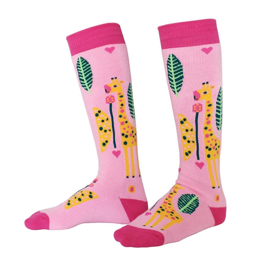 1 par de calcetines térmicos, calentadores de pies, acabado fino, antideslizantes, accesorios para exteriores, cálidos, prácticos para llevar, equipo de esquí, jirafa