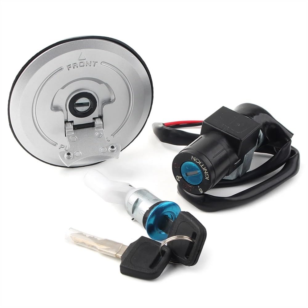 Couvercle Bouchon Gaz Carburant Interrupteur D'allumage Moto Serrure Et Clés pour Ho&NDA CBR125 CBR125R R CBR 125 125cc 2003 2004 2005 2006 2007 Bouchon réservoir Carburant Moto