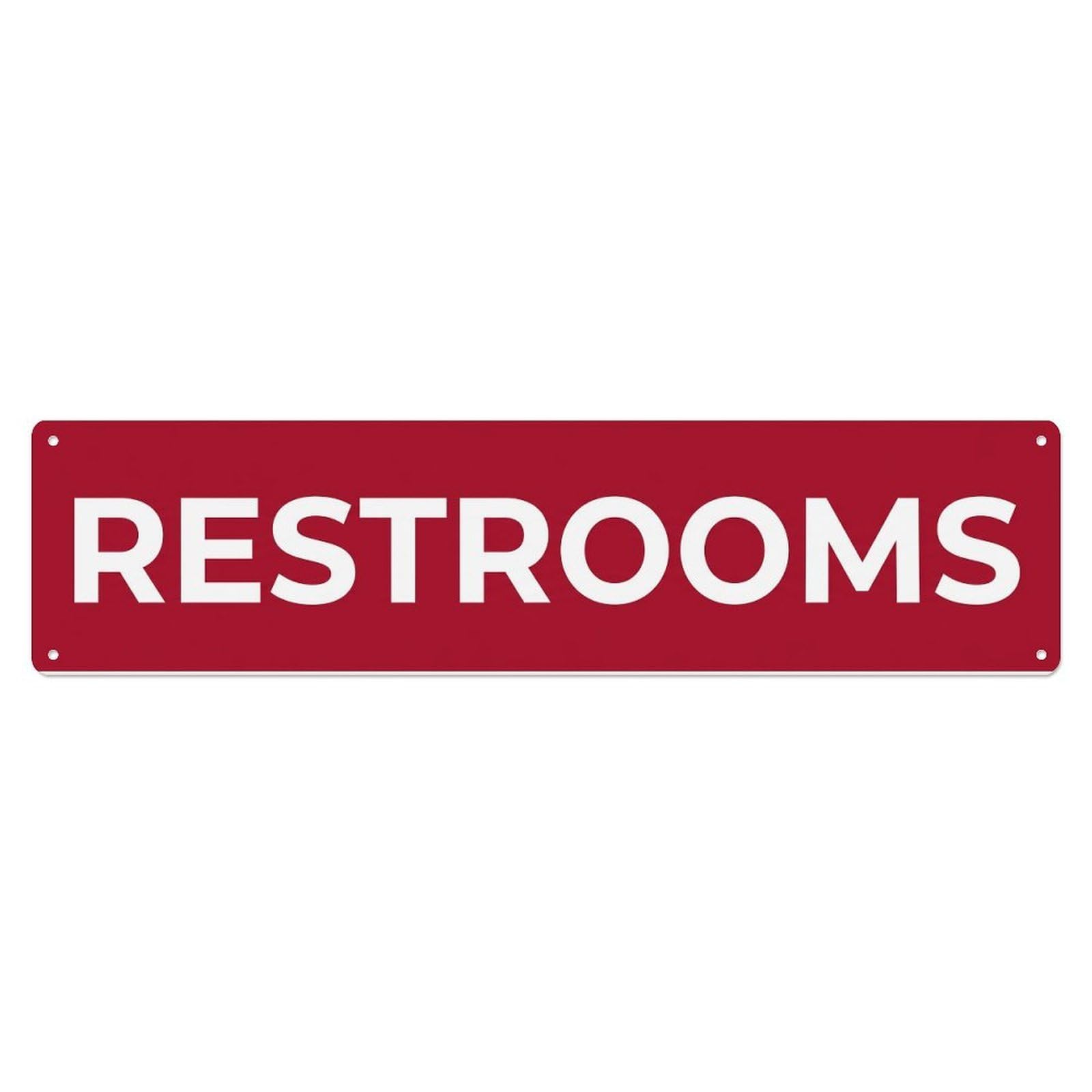 Restrooms Facilities Available Here Metal Tin Sign
