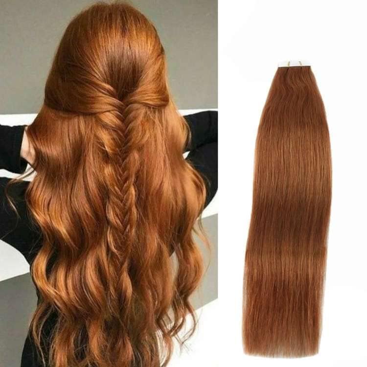Extensiones de cabello humano con cinta, invisibles, reutilizables, sin costuras, trama cutánea, extensiones de cabello humano Remy de doble cara