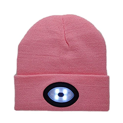 Bright Led Headlamp, Usb Rechargeable Unisex 6 Led Knitted Warm Beanie Hat Cap Hands Free Headlamp Flashlight Cap Hunting,Camping,Grilling,Running #TOP2
