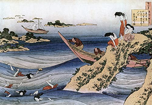 Pintura sobre lienzo de Hokusai 60x90cm ideal para renovar la decoración del hogar