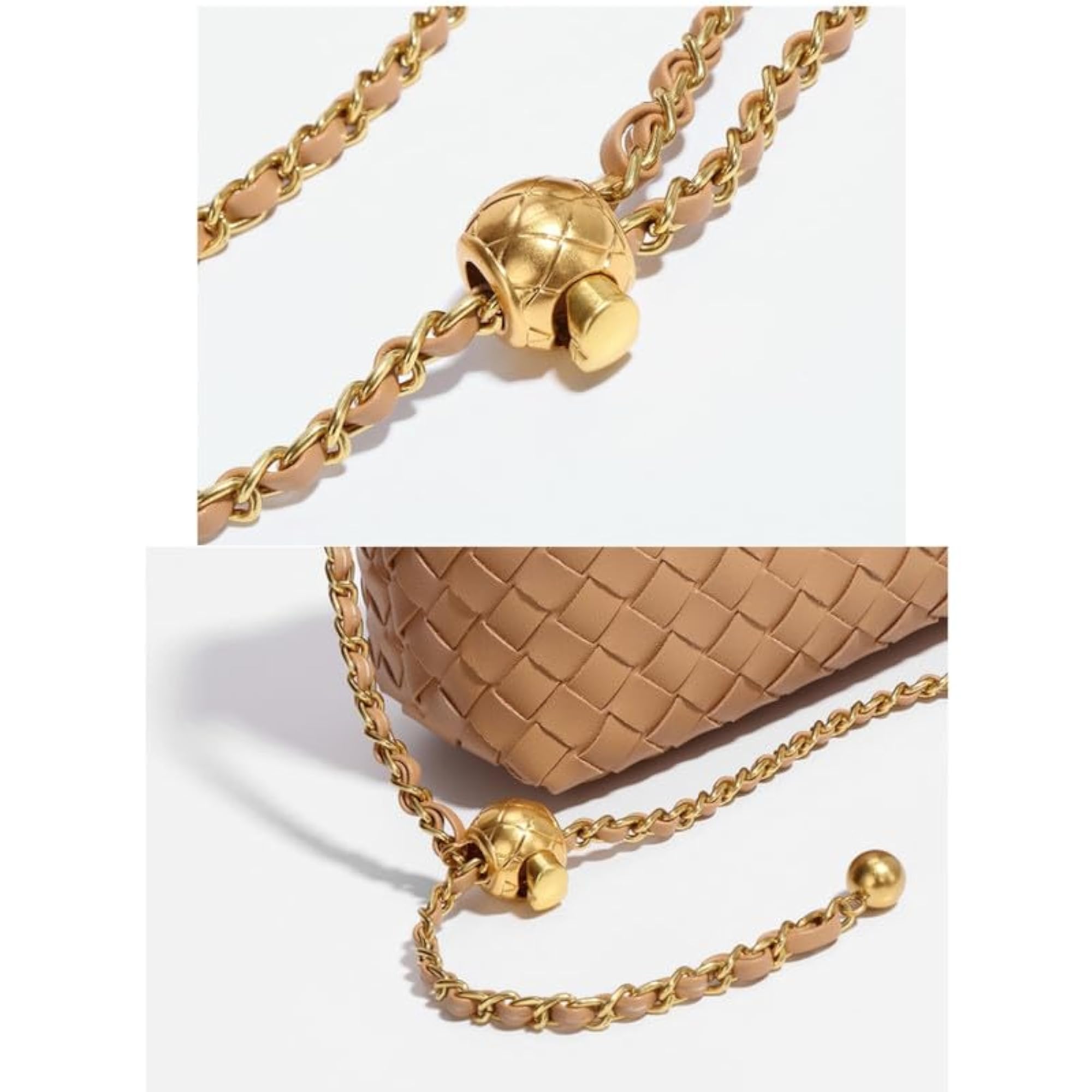 Handmade Woven Small Bag for Women, Pleated Cloud Shape