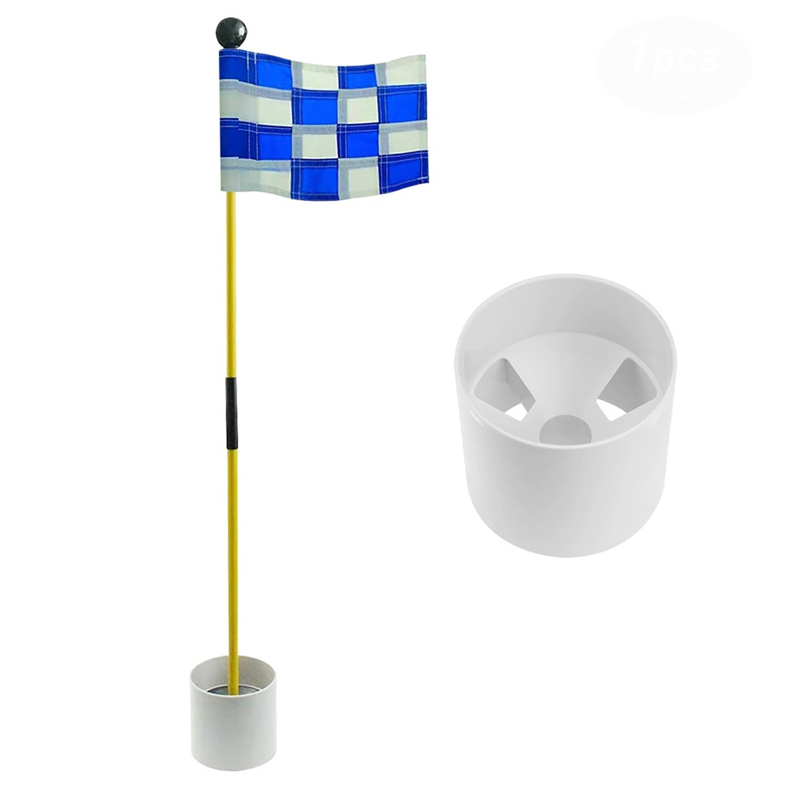 Golf Flagstick Putting Flag Hole Cup Accessoire Entraînement Fibre De Verre Antirouille