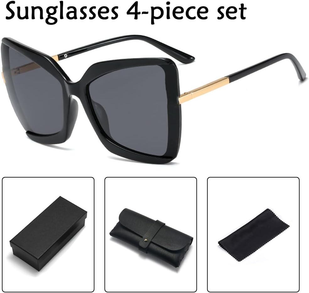 Square Sunglasses, Over Glasses Sunglasses for Women, Polarized UV Protection Trendy Designer Sun Glasses Men Women - Image 2