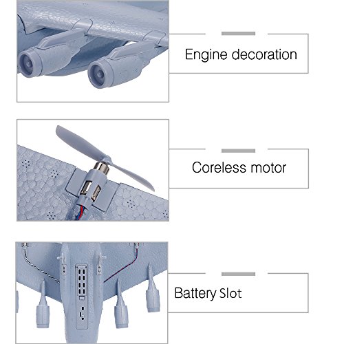 Goolrc C-17 Rc Airplane, 2.4Ghz 2Ch Remote Control Airplane, Military Transport Aircraft With 373Mm Wingspan, Epp Foam Fixed-Wing Rc Plane, Easy To Fly For Beginners, Kids And Adults #TOP5