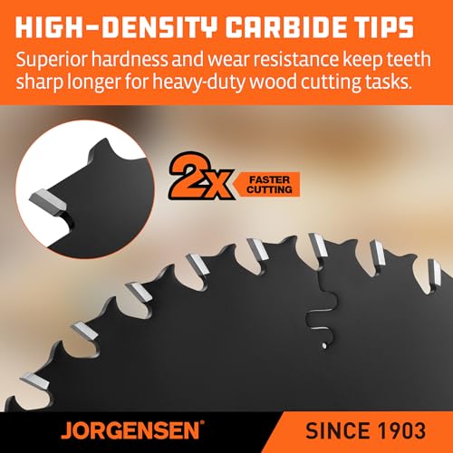 JORGENSEN 6-1/2" 40T Circular Saw Blade, Carbide Tipped Wood Blade by Jorgensen - Used condition - Image 3