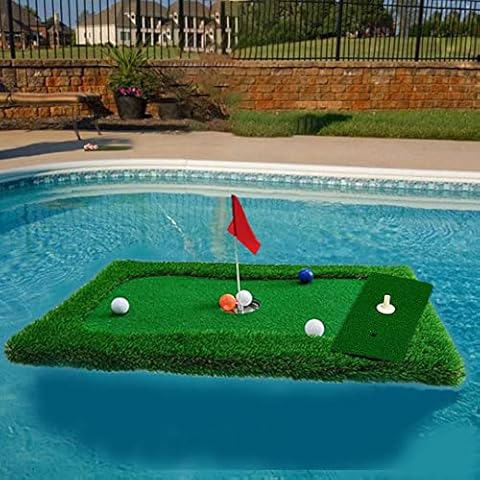 Vilemoon Schwimmende Golfmatte, schwimmend, Golf-Puttingmatten für Outdoor Cover