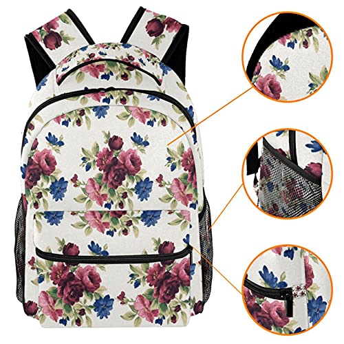 Sac à dos décontracté grand volume avec motif blaireau multicolore