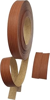 HGKJHFmelamine Edging Tape。 pre Coated with hot melt Adhesive Flexible Veneer Edge Edging, Used for Cabinet and Furniture Maintenance (Cherry Wood Color, 7/8in*50ft)