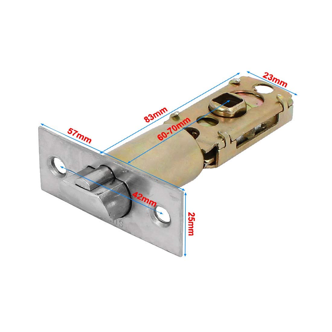 New Lon0167 Con llave Destacados Puerta de entrada eficacia confiable delantera Manija Manija Perilla Bloqueo Leverset Bloqueo Juego de 70 mm de diámetro(id:c17 42 24 9db)