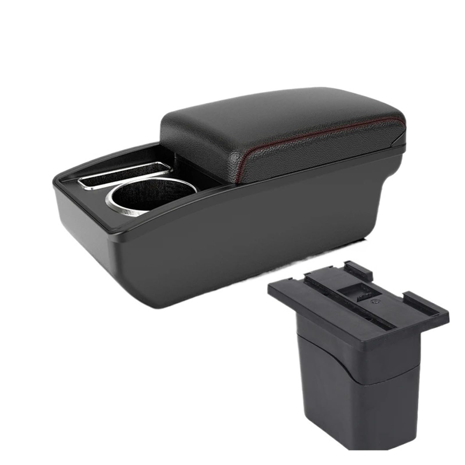 UMDJJU For Chevrolet For CRUZE 2009-2015 Armrest For Holden Cruze Box Arm Centre Console Storage Interior Car Centre Console Armrest Box(A1 Black red NO USB)