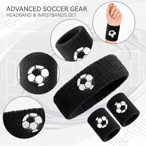 Image of Civaner 12 Pcs 80 90s Neon Sweatbands Soccer Baseball Headbands Wristband Set for Men Women Party Cotton Headbands Terry Cloth Athletic Sweat Bands for Tennis Football Gym Outdoor