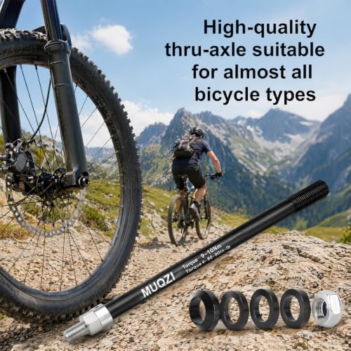 Miniatura 4 de Adaptador De Eje Pasante M12x1.0 160-178 Mm Para Remolque De Bicicleta, Eje Cnc De Aluminio Y Acero Inoxidable, Compatible Con Thule, Schwinn, Burley