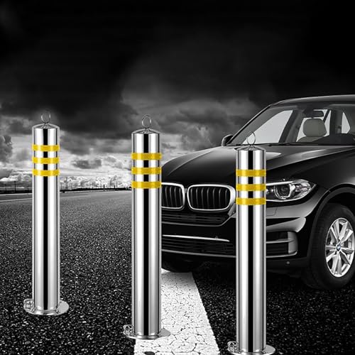 Barrière de parking et borne de verrouillage en acier inoxydable amovible