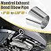 X AUTOHAUX Car Mandrel Exhaust Bend Elbow Pipe 304 Stainless Steel Concentric Reducer 3
