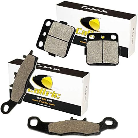 Caltric compatible with Front and Rear Brake Pads Kawasaki KX85 KX100 1998-2020 / 43082-1196 43082-1205 Cover