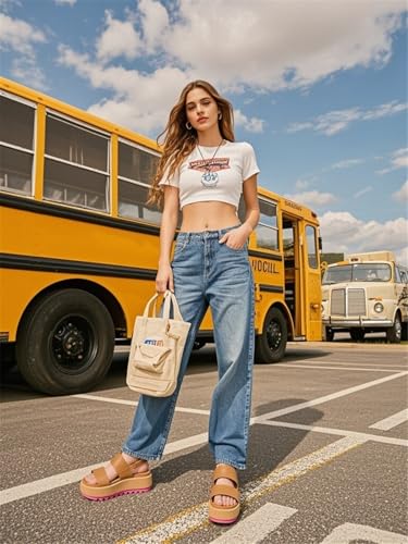 Fashion Platform Sandals for Women Casual Outdoor Slides Indoor Non Slip Comfort Wedges Sandals Summer4