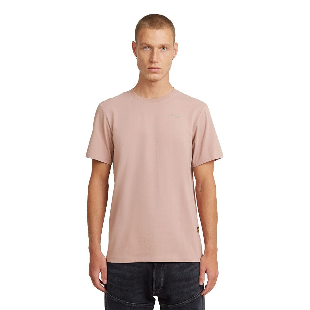 G-STAR Men's Slim Base T-Shirt, Pink (lt berry mist D19070-C723-8147), L