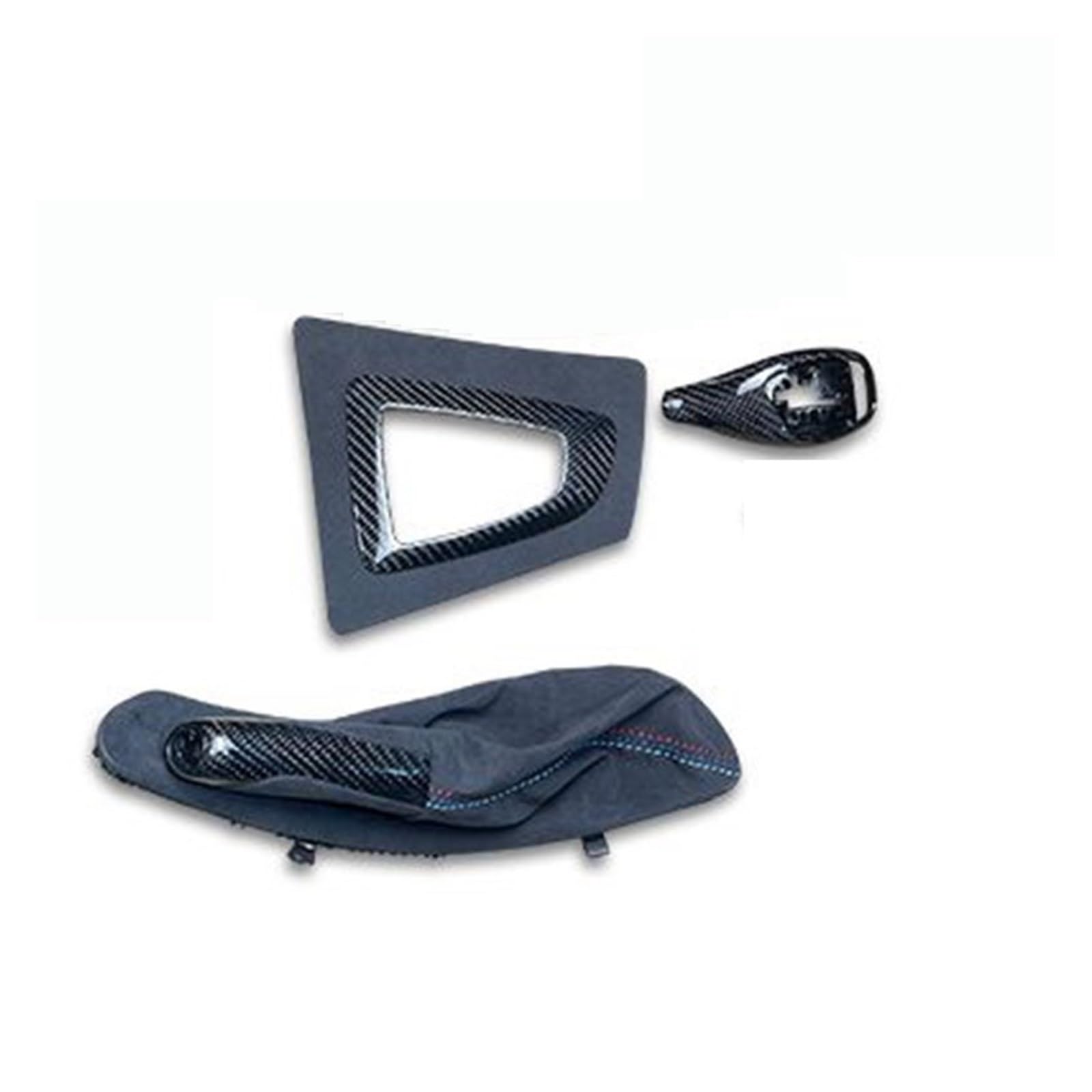 Interior Trim for BMW F30 F32 F34 F80 F82 F83 Genuine Carbon Fiber Interior Dashboard Cover Cover Trim Sticker(Style E)