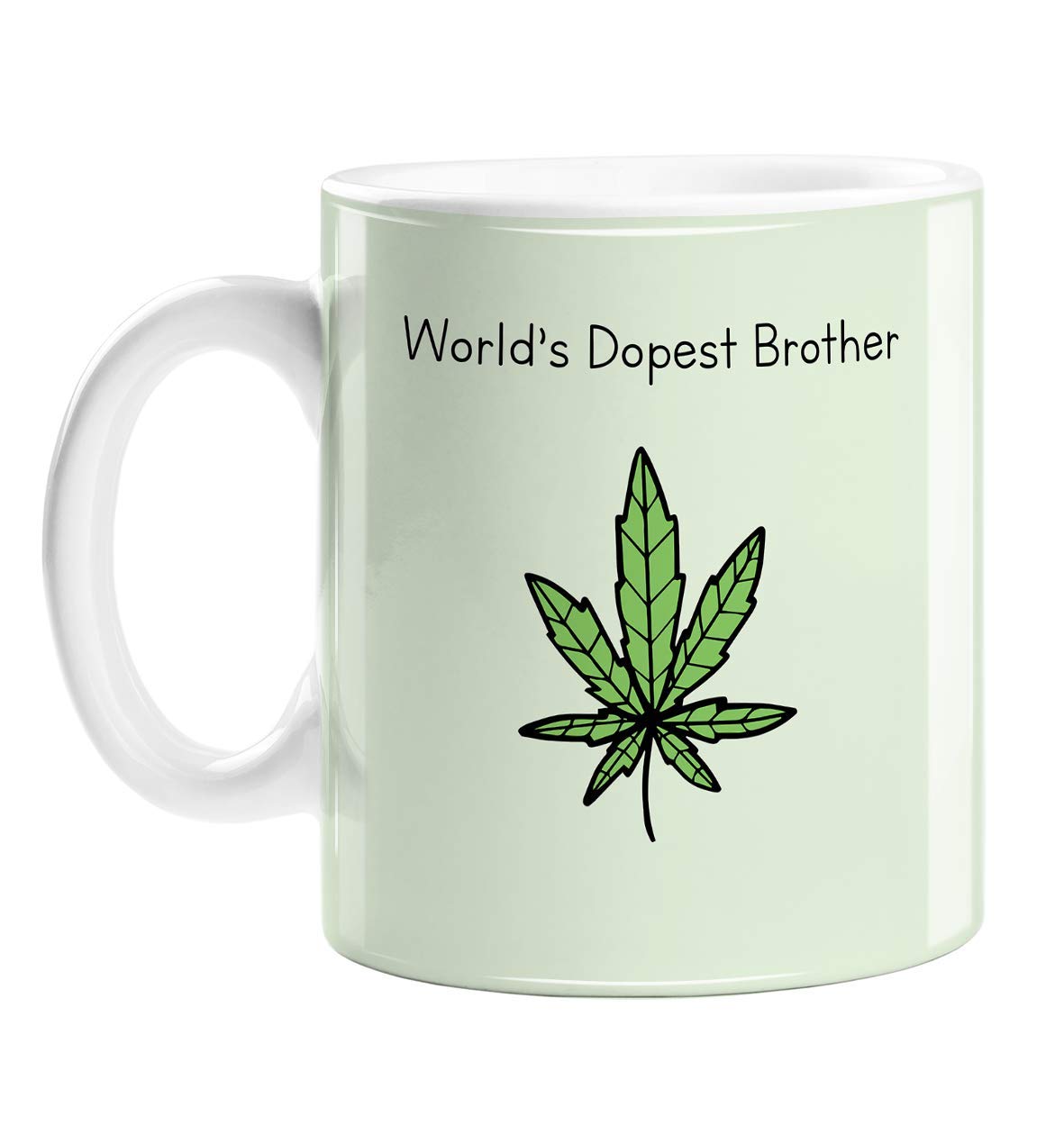 World's Dopest Brother Mug | Weed Doodle Thank You Gift for Brother, Stoner Birthday Gift for Brother, Just Because Gift for Sibling