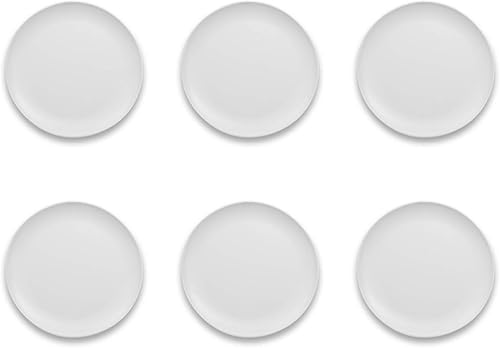 Matte Craft Coupe - Plato llano, 10.5 pulgadas, melamina, juego de 6