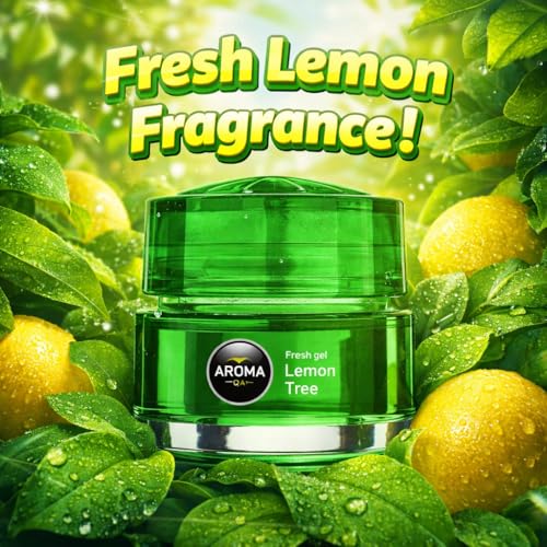 Image of Aroma Car Perfume Gel Air Freshener Lemon 50ml